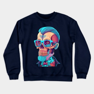 The Nerd Skull Head 1 Crewneck Sweatshirt